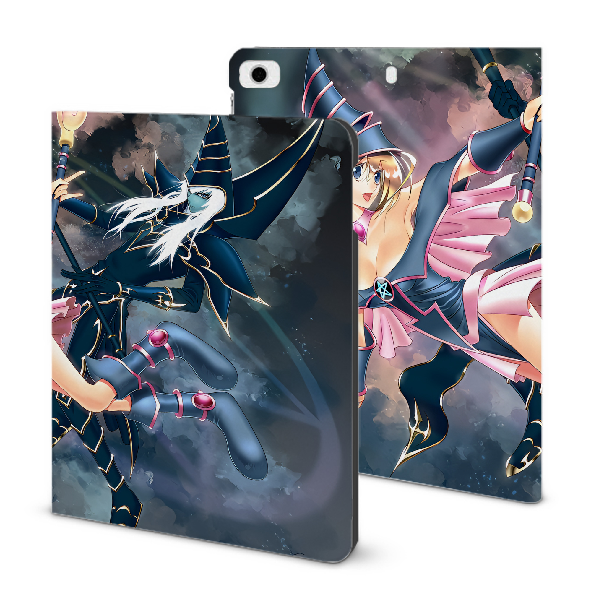 （画像用） 遊☆戯☆王 Yu-Gi-Oh! IPad ケース ブック型 PUレザー TPU 耐衝撃 軽量 薄型 ペン収納なし 全面保護 IPad 各モデル対応